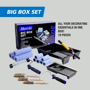 Harris Trade Big box Medium pile Roller set, 19 pieces, (L)229mm (D)44mm