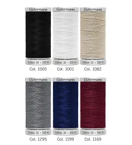 TSET COTTON 30 PK6 - Thread Set: Cotton No.30: 6 x 300m: 1 - Gutermann