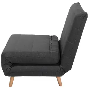 Beliani Retro Sofa Bed SETTEN Dark Grey