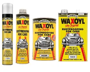 Hammerite Waxoyl Clear Car Rust Proofing, 1 Litre Schutz