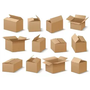 50 x Single Wall 8 x 6 x 6" (203x152x152mm) Strong Cardboard Shipping Boxes For House Moving & Storage