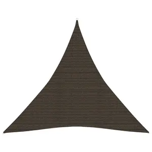 Berkfield Sunshade Sail 160 g/m2 Brown 5x5x5 m HDPE