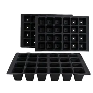 24 Cell Plant Trays Bedding Plant Pack Plastic Inserts Seed Tray Pots 24 Trays