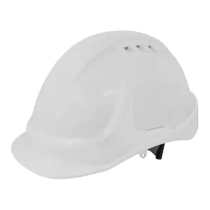 Sealey Safety Helmet - Vented (White) 502W