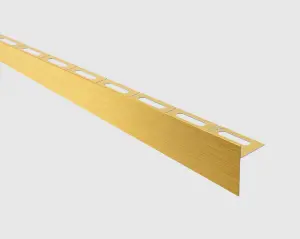 ILCOM SLOPED FLOOR SHOWER PROFILE LKL 11mm x 1200mm x 0.6mm Gold Brushed Stainless Steel