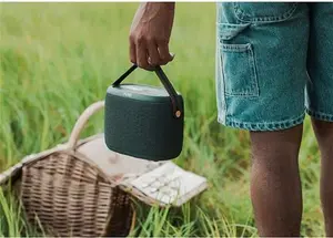 Pure Woodland Bluetooth Waterproof Portable Speaker With DAB+/FM Radio, Green