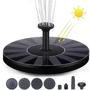 13CM Solar Powered Outdoor Patio Water Pump Fountain