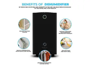 Ometa Pure Dehumidifier 12L, Black