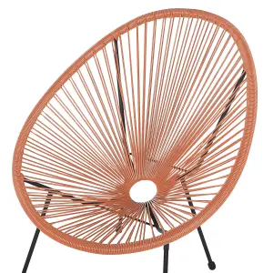 Garden Chair ACAPULCO II PE Rattan Orange