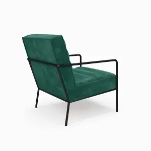 Bookham Accent Chair in Velvet Green