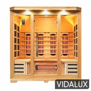 Vidalux 4 Person Full Spectrum Infrared Sauna With Complete Heat