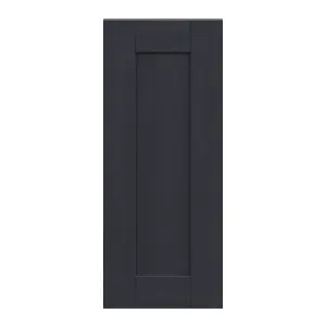 Alpinia Matt midnight navy wood effect Shaker Highline Cabinet door (W)300mm (H)715mm (T)18mm