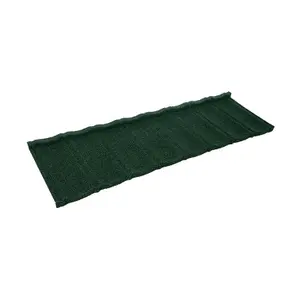 PACK OF 15 (Total 15 Units) - 0.45mm Thick Metal Roof Tiles - Green - 370mm (L) x 1245mm (W)