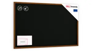 ALLboards Black chalkboard 200x120 wooden frame