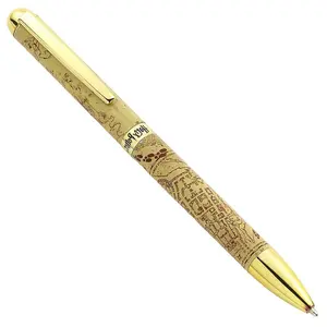 Harry Potter Marauders Map Ballpoint Pen Gold (One Size)