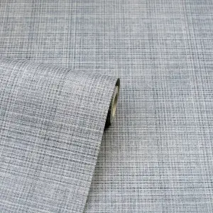 Arthouse Country Tweed Grey Wallpaper