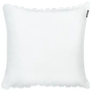 Set of 2 Cushions RAKYA Faux Fur 45 x 45 cm Solid Tufted White