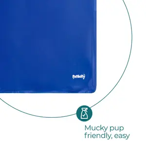 PETLICITY Medium Dog Cooling Gel Pillow Pad - Pet Cooling Mat, Non-Toxic Gel, Self Cooling Mat for Dogs & Cats