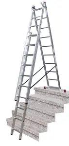 Krause Corda 3 Section Combination Ladder With Stairway Function - 3x10 Rung (6.15m)