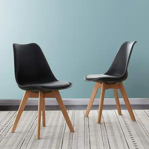 Elianna Upholstered Dining Chair (Set of 2) Black