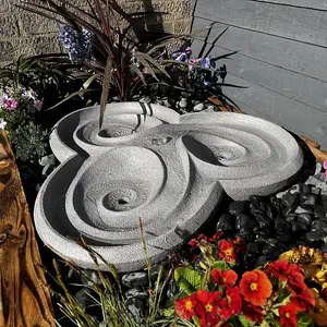 Dropa Stone Contemporary Solar Water Feature