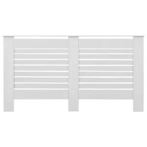 Radiator Cover White 152x19x81.5 cm MDF - Sturdy and Durable