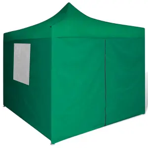 Berkfield Foldable Tent 3x3 m with 4 Walls Green