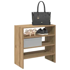 Berkfield Shoe Racks 2 pcs Stackable Artisan Oak 60x30x30.5 cm