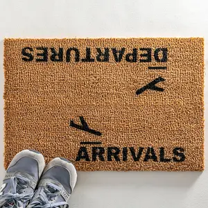 Arrivals and Departures Doormat