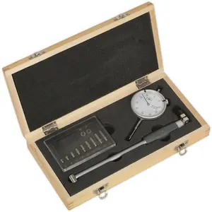 50mm Dial Bore Gauge - 18mm to 35mm Range - Probe Body - Wooden Storage Case