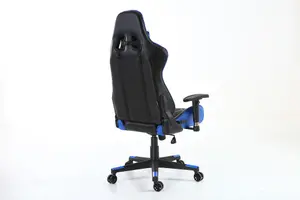 GTForce Pro GT Reclining Sports Racing Gaming Office Desk Pc Car Faux Leather Chair (Blue)