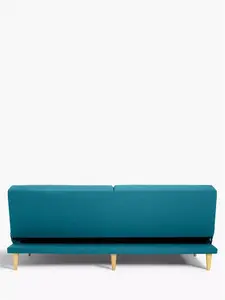 John Lewis ANYDAY Clapton Fixed Back Sofa Bed, Light Leg