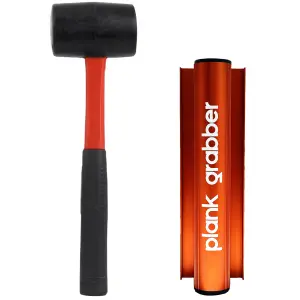 Plank Grabber Mallet Pack - Floor Gap Fixing Tool Includes 16 oz Premium Qulality Fibreglass Mallet