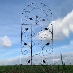 Set of 5 Leaf Design Metal Trellis (120cm x 50cm)