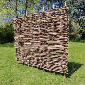 4ft x 6ft Hazel Hurdle Fence Panel Premium Weave