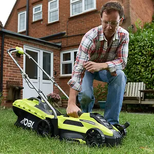 Ryobi 1300W Mains Corded 33cm Lawn Mower RLM13E33S - CORDED 240V ELECTRIC