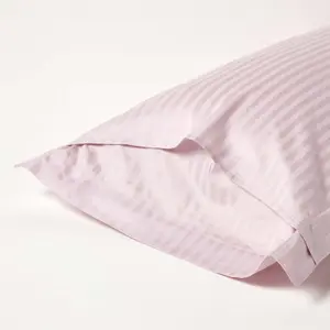 Homescapes Dusky Pink Violet Egyptian Cotton Ultrasoft King Size Oxford Pillowcase 330 TC