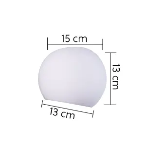 Ceramic Spherical Wall Light, Up and Down White Paintable G9 socket (NO BULB)