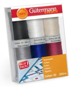 TSET COTTON 30 PK6 - Thread Set: Cotton No.30: 6 x 300m: 1 - Gutermann