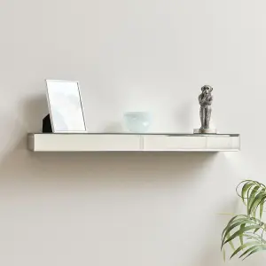 Melody Maison Mirrored Floating Wall Shelf