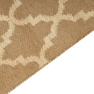 Jute Area Rug 160 x 230 cm Beige MERMER