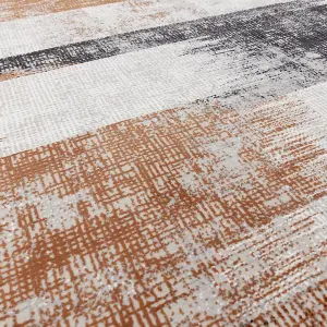 Terracotta Abstract Luxurious Modern Easy To Clean Rug For Living Room Bedroom & Dining Room-120cm X 170cm