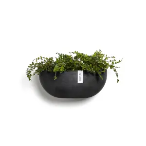 Sofia Smooth Finish Wall Plant Pot Black