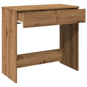 Berkfield Desk Artisian Oak 80x40x75 cm Engineered Wood