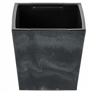 Plant Flower Pot Concrete Square Planter Inner Pot Garden Patio Home Large Beton Anthracite 7.5 Litres