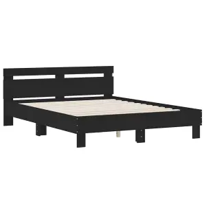 Berkfield Bed Frame without Mattress Black 140x200 cm