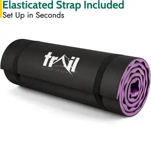 Contour Camping Mat 15mm Thick Sleeping Roll Pad Waterproof Lightweight Purple Trail