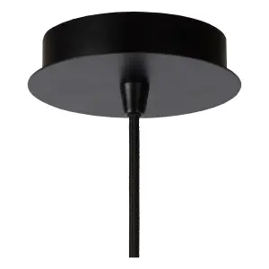 Lucide Wolfram Modern Pendant Light 65cm - 1xE27 - Black