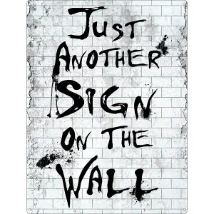 Grindstore Just Another Sign On The Wall Plaque White/Black (One Size)