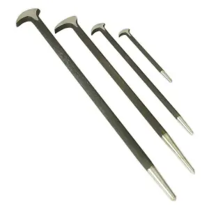 Sealey Heelbar Set Drop-Forged Heat Treated Steel Shafts 4 Pieces Tools S0640